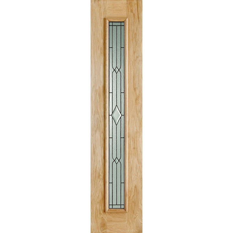 External Oak Universal Sidelight 81'' x 18''